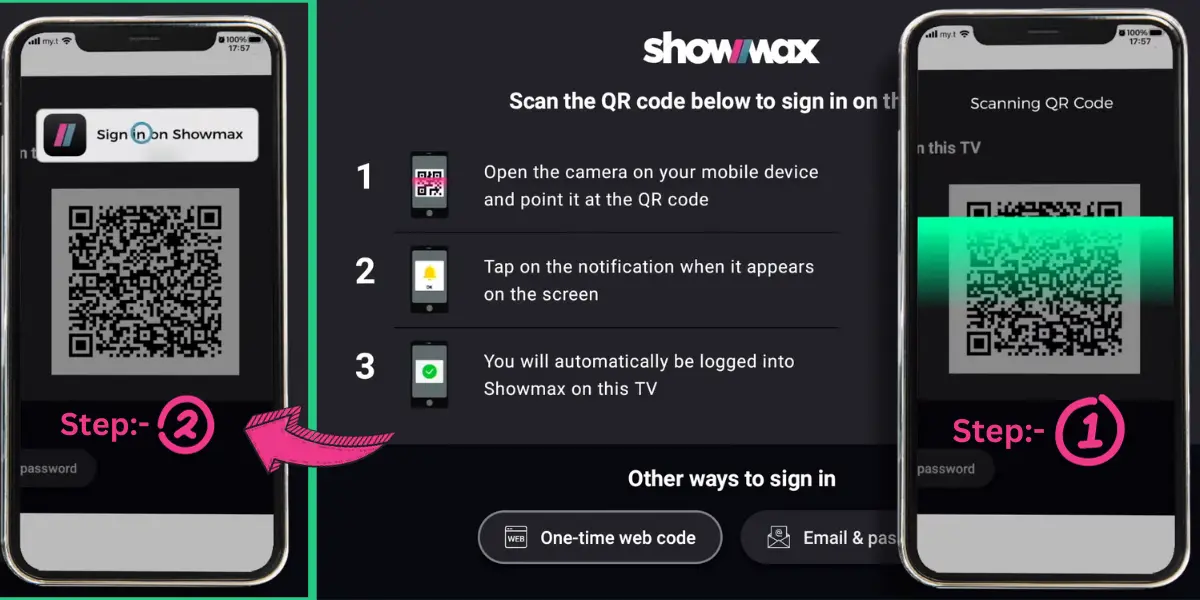 If you have any device or later, you can install the Showmax app from the App Store. This app gives you access to a wide variety of streaming content.